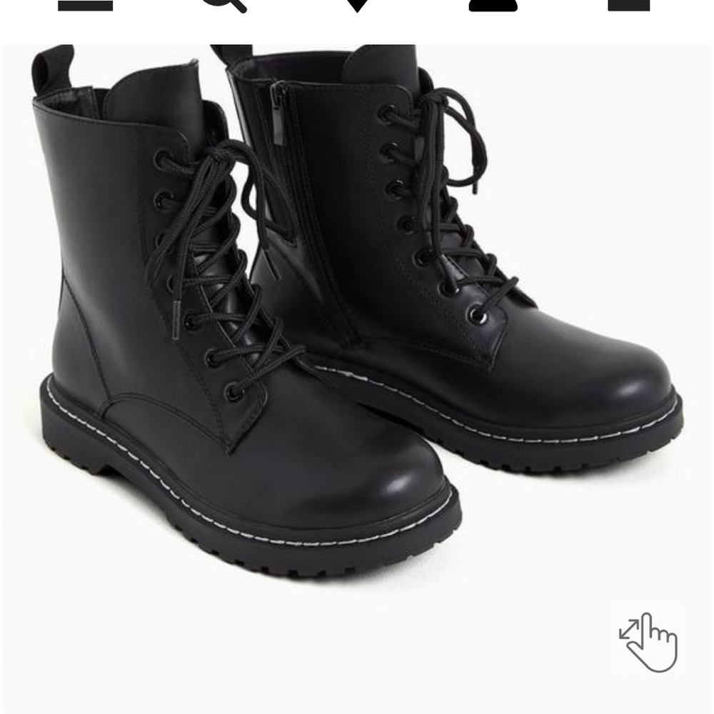Torrid Size 10 1/2 ww Stevie Combat Boots *NEW